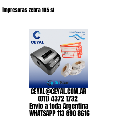 impresoras zebra 105 sl