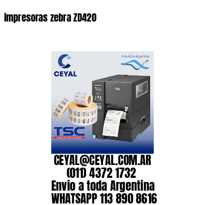 impresoras zebra ZD420