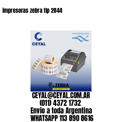 impresoras zebra tlp 2844