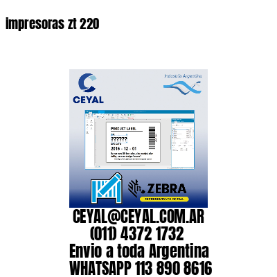 impresoras zt 220