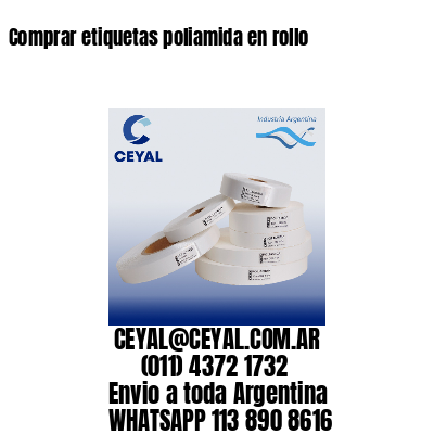 Comprar etiquetas poliamida en rollo