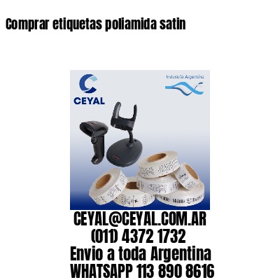 Comprar etiquetas poliamida satin
