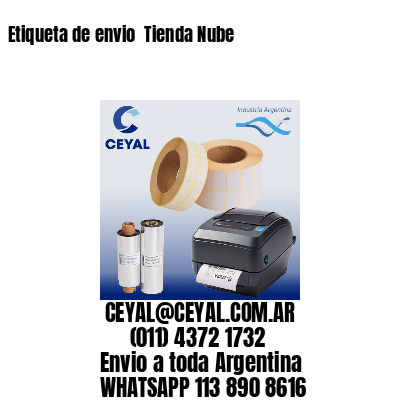 Etiqueta de envio  Tienda Nube