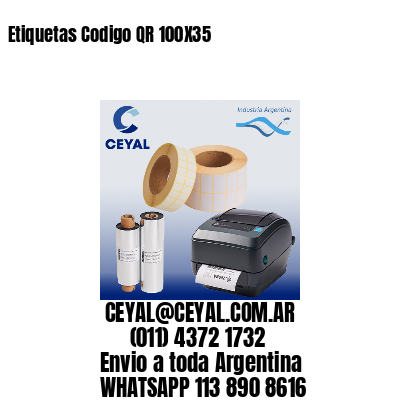 Etiquetas Codigo QR 100X35