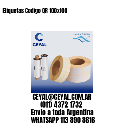 Etiquetas Codigo QR 100×100
