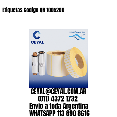 Etiquetas Codigo QR 100×200