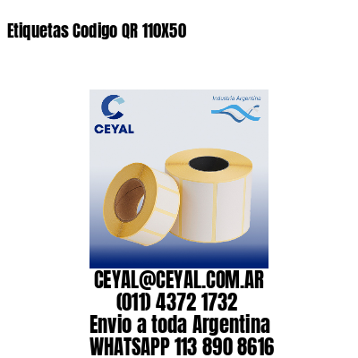 Etiquetas Codigo QR 110X50