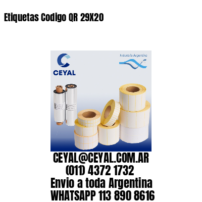 Etiquetas Codigo QR 29X20