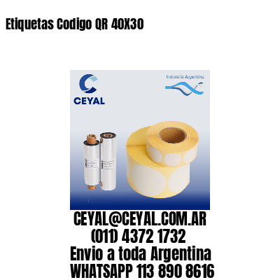 Etiquetas Codigo QR 40X30