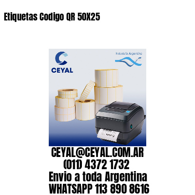 Etiquetas Codigo QR 50X25