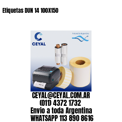 Etiquetas DUN 14 100X150