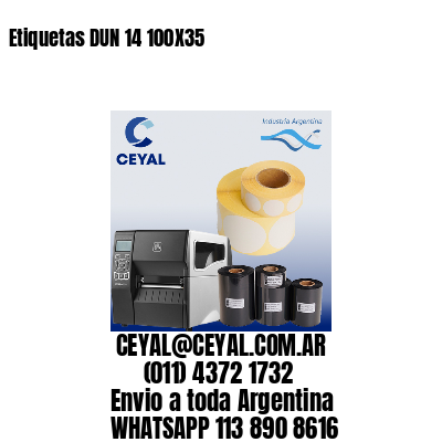 Etiquetas DUN 14 100X35