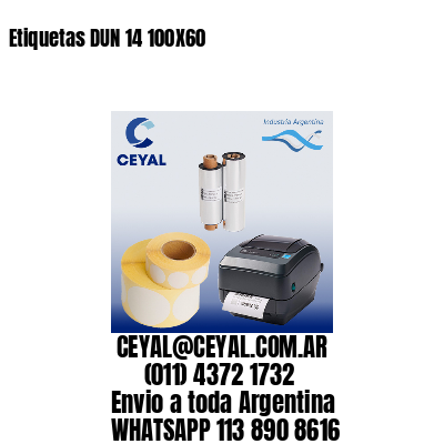Etiquetas DUN 14 100X60