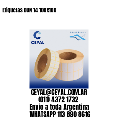 Etiquetas DUN 14 100×100