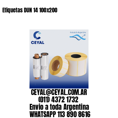 Etiquetas DUN 14 100×200