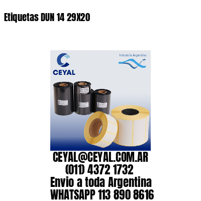 Etiquetas DUN 14 29X20