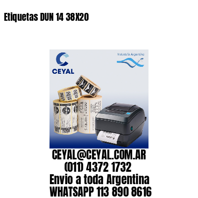 Etiquetas DUN 14 38X20