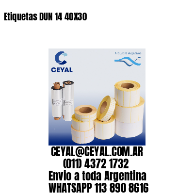 Etiquetas DUN 14 40X30