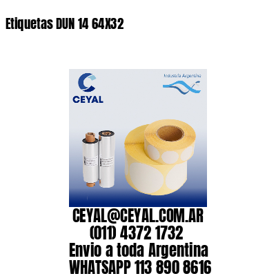 Etiquetas DUN 14 64X32
