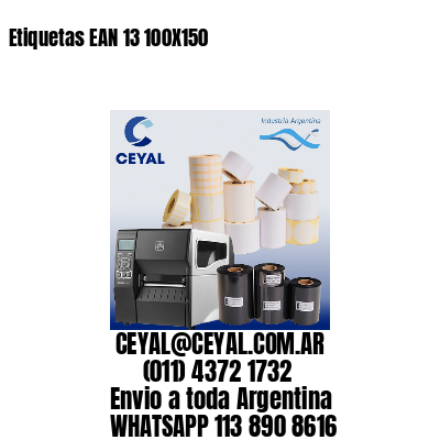 Etiquetas EAN 13 100X150