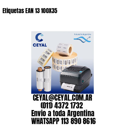 Etiquetas EAN 13 100X35