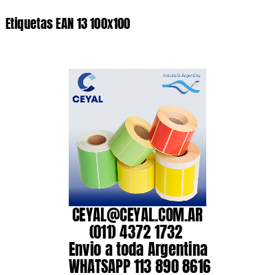 Etiquetas EAN 13 100×100