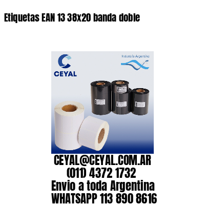Etiquetas EAN 13 38×20 banda doble