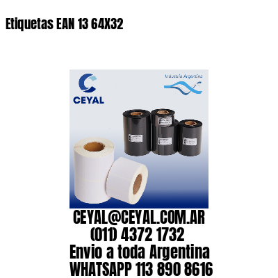 Etiquetas EAN 13 64X32