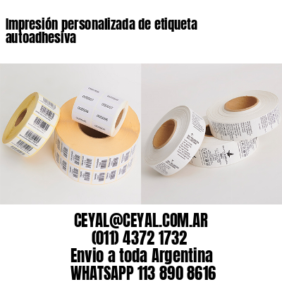 Impresión personalizada de etiqueta autoadhesiva