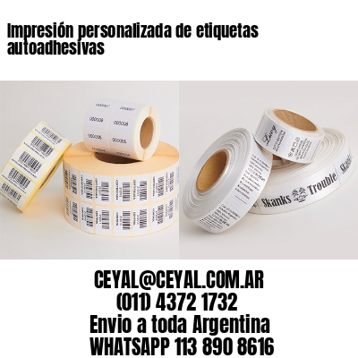 Impresión personalizada de etiquetas autoadhesivas