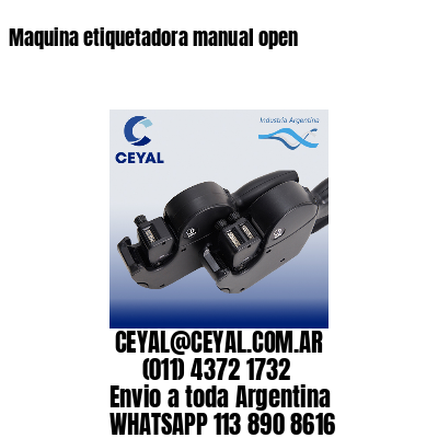 Maquina etiquetadora manual open