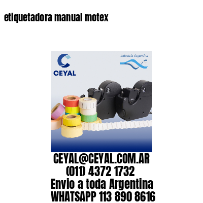 etiquetadora manual motex