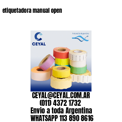 etiquetadora manual open