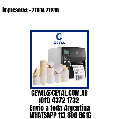impresoras – ZEBRA ZT230