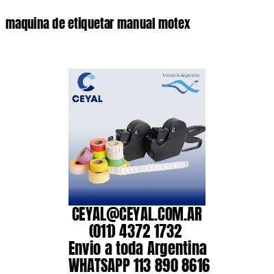 maquina de etiquetar manual motex