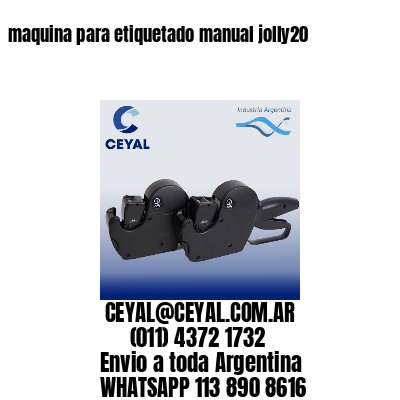 maquina para etiquetado manual jolly20