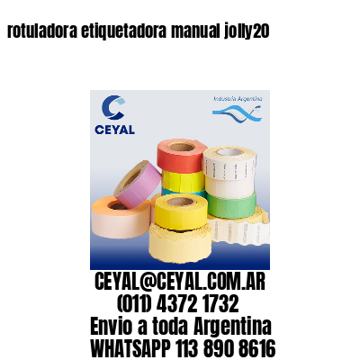 rotuladora etiquetadora manual jolly20