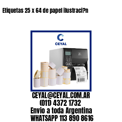Etiquetas 25 x 64 de papel ilustraci?n