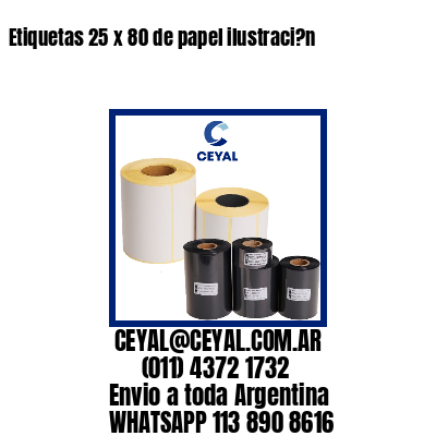 Etiquetas 25 x 80 de papel ilustraci?n