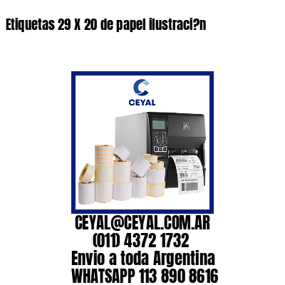 Etiquetas 29 X 20 de papel ilustraci?n
