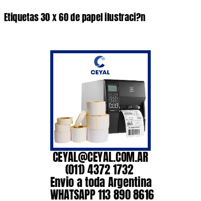 Etiquetas 30 x 60 de papel ilustraci?n