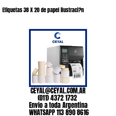 Etiquetas 38 X 20 de papel ilustraci?n