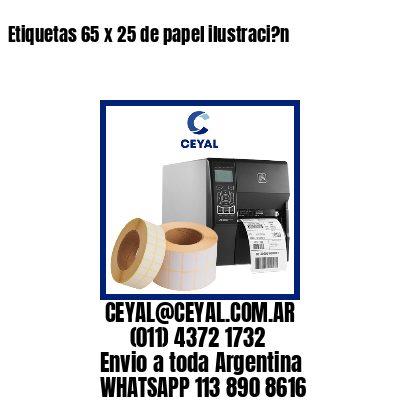 Etiquetas 65 x 25 de papel ilustraci?n