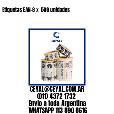 Etiquetas EAN-8 x  500 unidades
