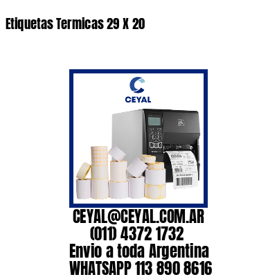 Etiquetas Termicas 29 X 20