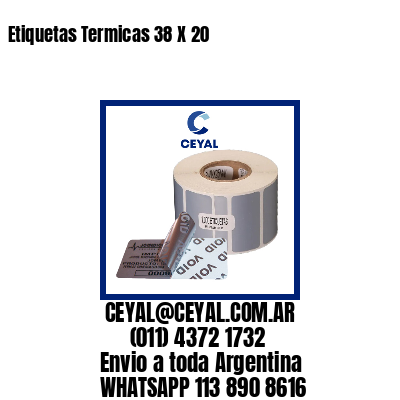 Etiquetas Termicas 38 X 20