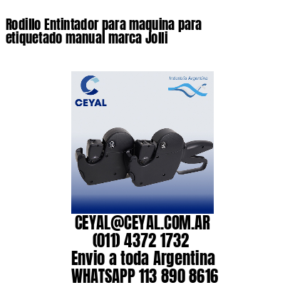 Rodillo Entintador para maquina para etiquetado manual marca Jolli