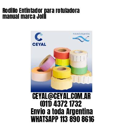 Rodillo Entintador para rotuladora manual marca Jolli