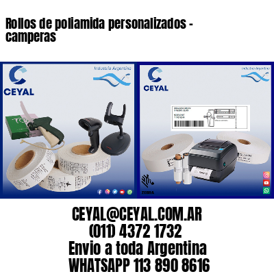 Rollos de poliamida personalizados – camperas