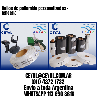 Rollos de poliamida personalizados – lenceria